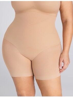 Honeylove High-Waist Shapewear Shorts in Nude